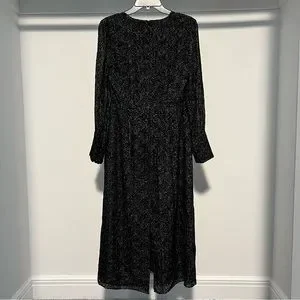 Club Monaco | Dresses | Club Monaco Black Deep V Burnout Dress | Poshmark